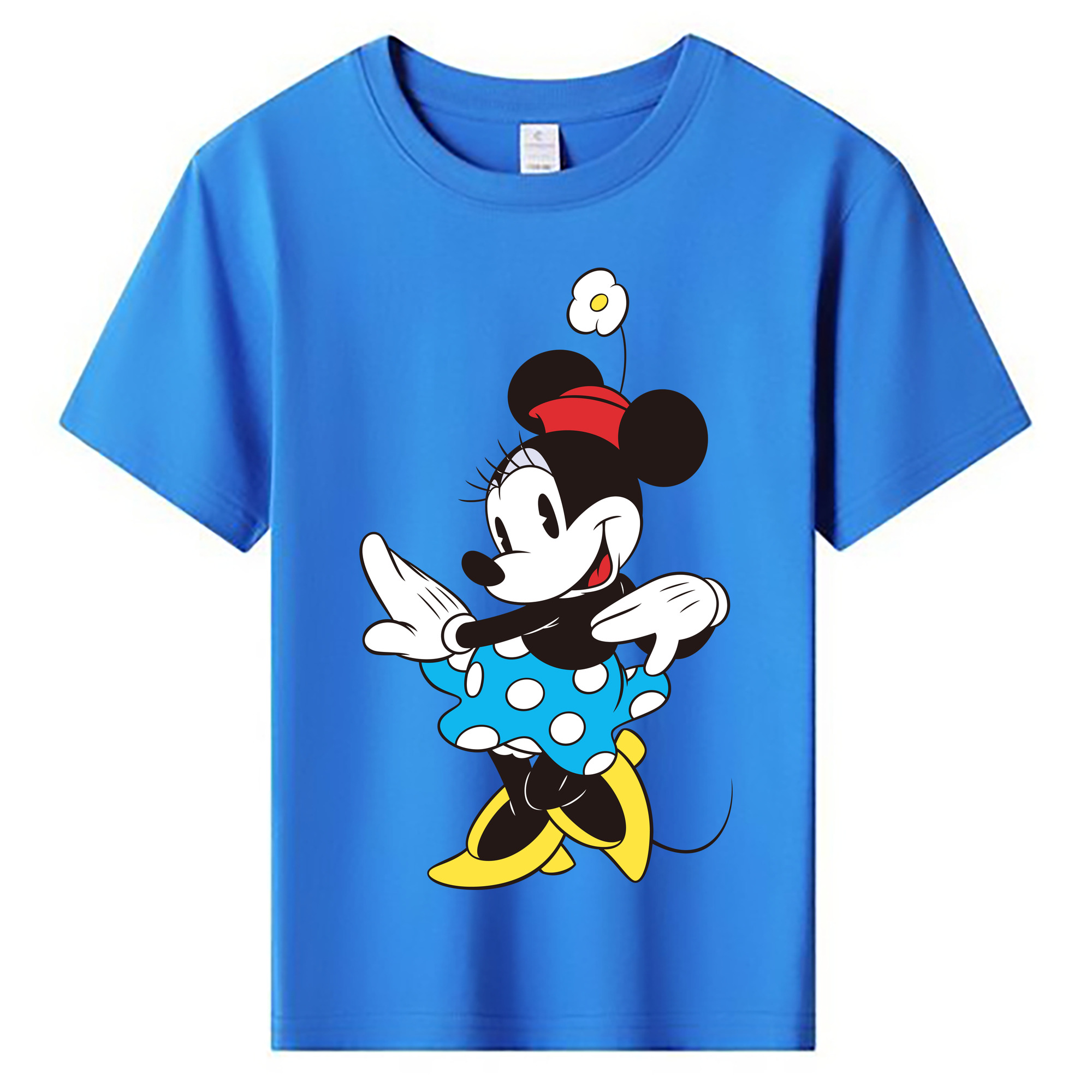 ミッキーマウス Mickey Mouse 綿100％キッズTシャツ（フロントプリント）